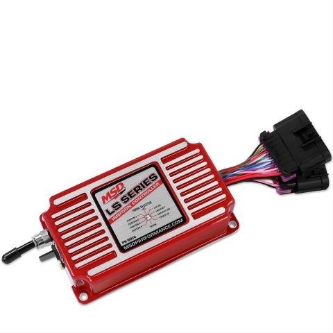 MSD Ignition Control Units 6014 Unit, Adjustable, Red Powdercoated, Chevy, Small Block LS, Each
