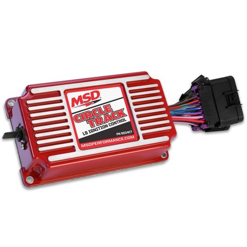 MSD Circle Track LS Ignition Controls 6014CT Timing Controllers, Electronic, Controls, Digital, Programmable, Red Powdercoated, Chevrolet, Small Block LS, Each