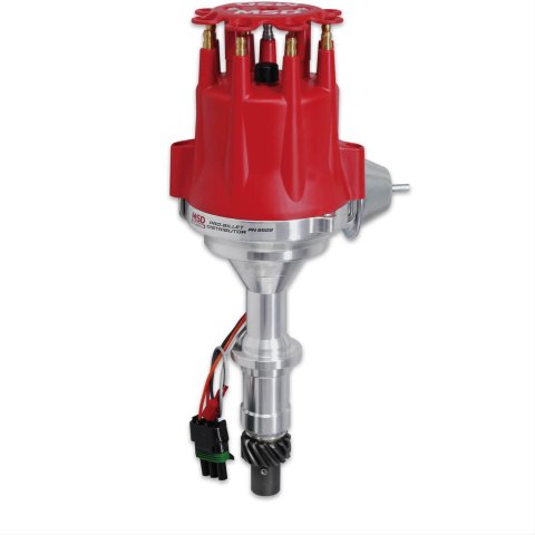 MSD Pro-Billet Ready-to-Run Distributors 8528 Distributor, Ready-to-Run, Magnetic Trigger, Vacuum Advance, Pontiac, 350-455, Each