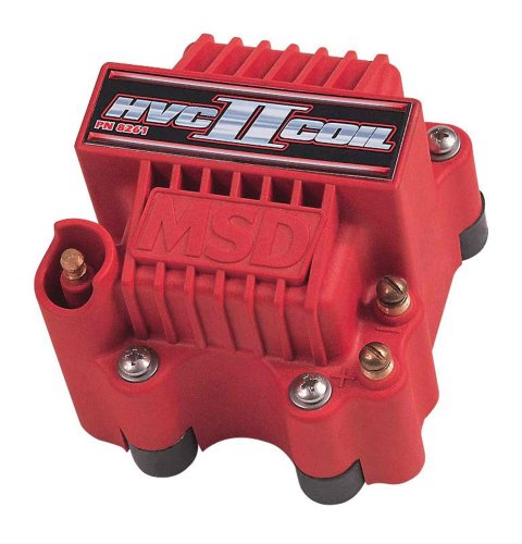 MSD HVC-2 Coils 8261 Ignition Coil, Blaster HVC-2, U-Core, Drag Race, Square, Epoxy, 45,000 V, Each