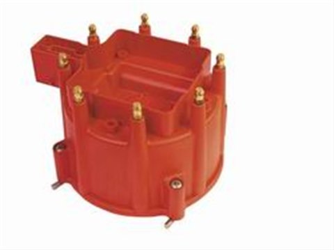 MSD Extreme Distributor Caps 84111 Cap, Extreme, Male/HEI-Style, Red, Clamp-Down, Pro-Billet, GM, V8, Each