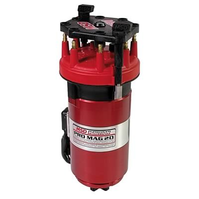 MSD Pro Mag Lite Magnetos 81502 Magneto, 12LT, Billet Aluminum, Red, Circle Track, Drag Car, Sprint Car, Each