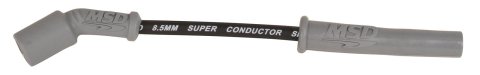 MSD 8.5mm Super Conductor Spark Plug Wire Sets 33823 Sets, Conductor, Assembled, Spiral Core, Black Wire, Gray Boots, Multi-angle Boots, Cadillac, Chevy, GMC, V6, V8, Set