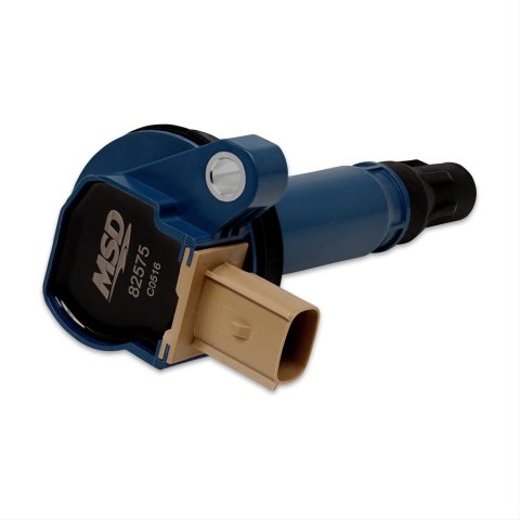 MSD Direct Replacement Ignition Coil Packs 82575 Coil, Replacement, Blue, Tan Connector, Ford, 3.5L, Ecoboost, Each