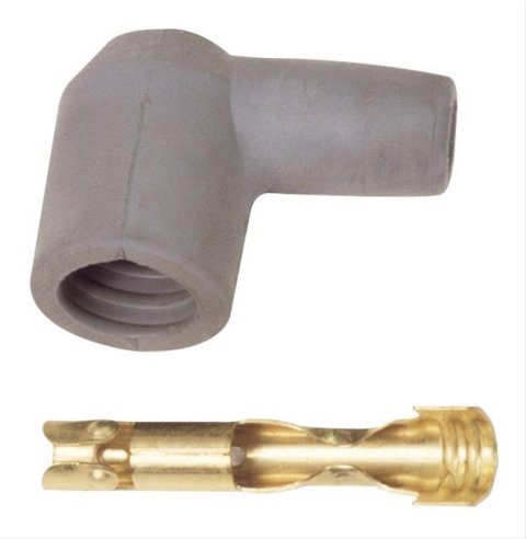 MSD Replacement Boots 3331 Coil Wire Boot and Terminal, Socket, 90 Degree Boots, 8.0-8.5mm, Each