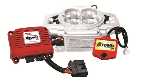 MSD Atomic EFI Throttle Body Systems 2910 Fuel Injection System, EFI, Kit, Body, TPS, MAP, IAT, IAC, Power Module, Kit