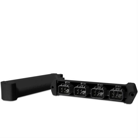 MSD 4-Connector CAN-Bus Hubs 77403 Electrical Junction Blocks, Hubs, 4-wire Connector, Plastic, Black, Each