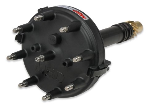 MSD Pro-Billet Crank Trigger Distributors 846973 Distributor, Pro-Billet, Trigger, Billet Aluminum, Black, Chevy, Small Block, Each
