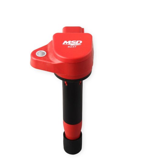 MSD Blaster OEM Replacement Coils 8237 Ignition Coil, Blaster, Coil Pack Style, Red, for use on Acura®, for use on Honda®, V6, Each
