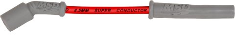 MSD 8.5mm Super Conductor Spark Plug Wire Sets 33829 Sets, Conductor, Assembled, Spiral Core, Red Wire, Gray Boots, Cadillac, Chevy, GMC, Small Block Gen V, Set