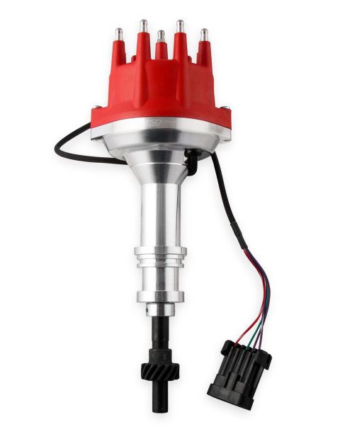 MSD Pro-Billet Dual Sync EFI Distributors 2378 Distributor, EFI, Hall Effect Trigger, Red Cap, Billet Aluminum Housing, Ford, 5.8L, Windsor, Each