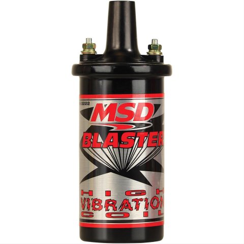 MSD Blaster High-Vibration Ignition Coils 8222 Coil, High Vibration, Canister, Epoxy, Black, 45,000 V, Each