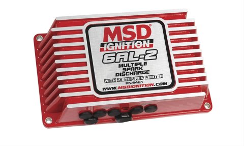 MSD 6AL-2 Ignition Boxes 6421 Box, 6AL-2, Digital CD, with Rev Limiter, Red, Each