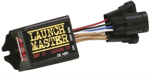 MSD Powersports Launch Masters 4350 Rev Limiter, Master, Motorcycle, Coil on Plug, Adjustable 1,800-9,900 rpm, 100 rpm Increments, Each