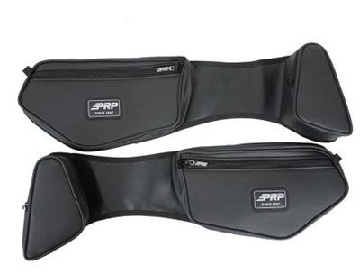 PRP Seats Commander Door Bags with Knee Pads E111-210 Powersports Cargo Carrier, Stock Bag and Pad, Front, Driver/Passenger, Vinyl, Black, Can-Am, Pair