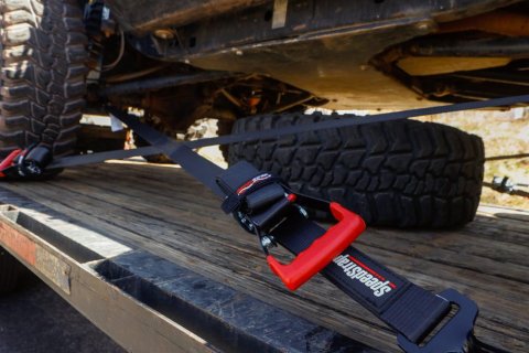 PRP Seats SpeedStrap Ratchet Tie-Down and Axle Strap Combos 27011 Straps, SpeedStrap, with Strap, Ratchet, Twisted Snap Hook, Protective Sleeve, 2 in. Width, 10 ft. Length, Black, Each