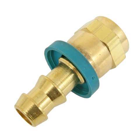 Aeroquip Socketless Hose Ends FBM1222 Fitting, End, AQP Socketless, Straight, -6 AN Barb to Female -6 AN, Brass, Natural, Each