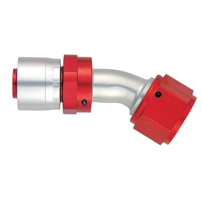 Aeroquip Crimp Hose Ends FBM4275 Fitting, End, AQP/StartLite Hose, 30 Degree, -12 AN to Female -12 AN Elbow, Aluminum, Each