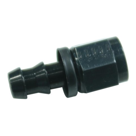 Aeroquip Socketless Hose Ends FBL1512 Fitting, End, AQP Socketless, Straight, -6 AN Barb to Female -6 AN, Aluminum, Black Anodized, Each