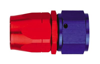 Aeroquip Reusable Hose Ends FBM1012 Fitting, End, AQP/StartLite Hose, Straight, -6 AN to Female -6 AN, Aluminum, Red/Blue, Each