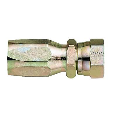 Aeroquip Reusable Hose Ends FBM1307 Fitting, End, AQP High Pressure, Straight, -10 AN to 7/8 -14 in. Female Thread, Steel, Natural, Each