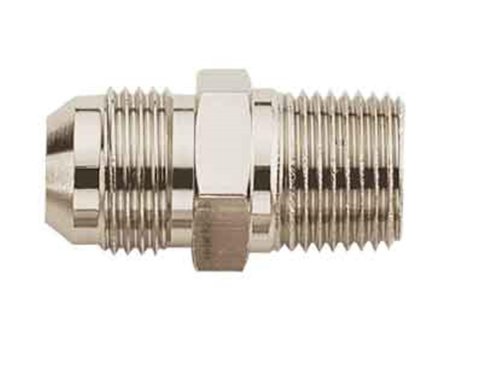 Aeroquip AN to NPT Adapter Fittings FBM2512 Fitting, Adapter, NPT, Straight, Steel, Yellow Dichromate, -4 AN, 1/8 in. NPT, Each