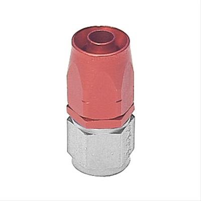 Aeroquip Reusable Hose Ends FBM1011 Fitting, End, AQP Hose, Straight, -4 AN to Female -4 AN, Steel, Red, Each