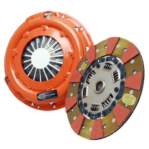 Centerforce Dual Friction Clutch Kits DF633850 Kit, Friction, Performance, Single Disc, 24-Spline, 1 in. Diameter, 250mm Disc Diameter, Organic/Carbon Composite, Sprung Hub, Kit