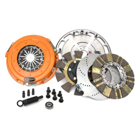 Centerforce DYAD DS Clutch Kits 413714842 Kit, DS, Performance, Dual Disc, 10-Spline, 1.125 in. Diameter, 10.400 in. Disc Diameter, Organic/Carbon Composite, Billet Flywheel, Kit