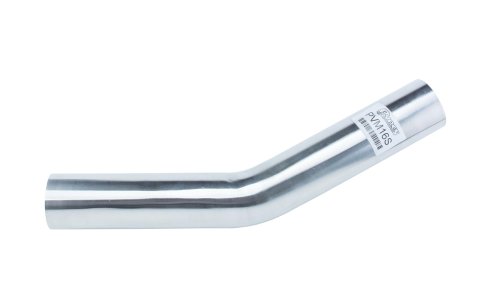Pypes Exhaust Tubing Mandrel Bends 2.5 Inch 304 Stainless Steel Pipe PVM16S Tubing, 30 Degree, Bend, 2 1/2 in. Diameter, 16-Gauge, Steel, Each