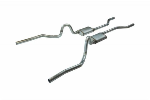 Pypes Turbo Pro Exhaust Systems SGA29T30 Crossmember Back Kit, 70-71 GTO Valence Exit w/o X-pipe 2.5" 18" Muffler