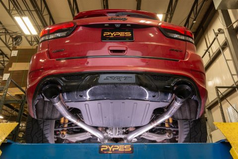 Pypes Pype Bomb Exhaust Systems SJJ05MS Systems, Bomb, Rear Axle-back, Dual, Stainless Steel, Natural, Split Rear Exit, Jeep, Grand Cherokee, Kit