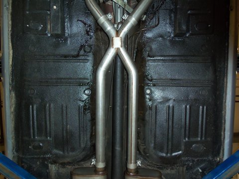 Pypes No-Muffler Exhaust Systems SFM04 System, No-Muffler, Header-back, Dual, Stainless, Natural, Split Rear Exit, Ford, Kit