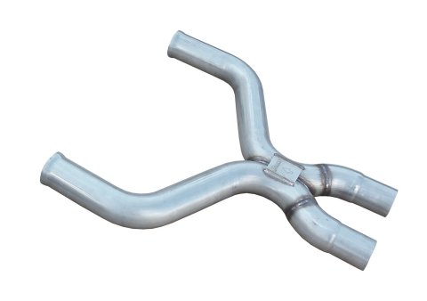 Pypes After-Cat X-Pipes XFM45 Crossover Pipe, X-Pipe, Stainless Steel, Natural, 3.00 in.-2.75 in. Diameter, Ford, Mustang, 5.0L V8, Kit