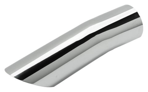 Pypes Stainless Steel Round, Polished 2.50 Inch Exhaust Tip EVT154 Tips, Steel, Polished, Slant Cut, in. Inlet, in. Outlet, Chevrolet, 5.7L, 7.0L, Pair