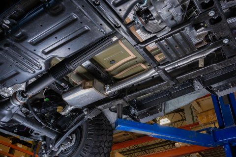 Pypes Stubby Cat-Back Street Pro Exhaust Systems SJJ27S System, Muffler, Cat Back, Single, Stainless Steel, Natural, Jeep, 3.6L, Kit