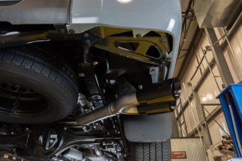 Pypes Converter-Back Exhaust Systems for 2014-2020 TUNDRA - STT10RB Systems, Cat-Back, Stainless Steel, Natural, Race Pro Mufflers, Black Powdercoated Tip, Toyota, Kit