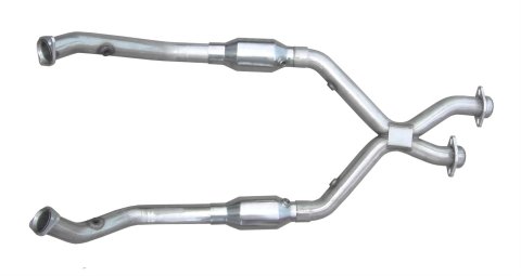 Pypes Street-Legal X-Pipes XFM39 Crossover Pipe, X-Pipe, Stainless Steel, Natural, 2.50 in. Diameter, Ford, 3.8L, Kit