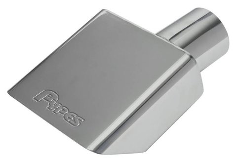Pypes Stainless Steel Rectangular, Polished 2.50 Inch Exhaust Tip EVT153 Tips, 70-73 C3 Corvette, 2.5 in Inlet, Rectangle, Stainless, Pair