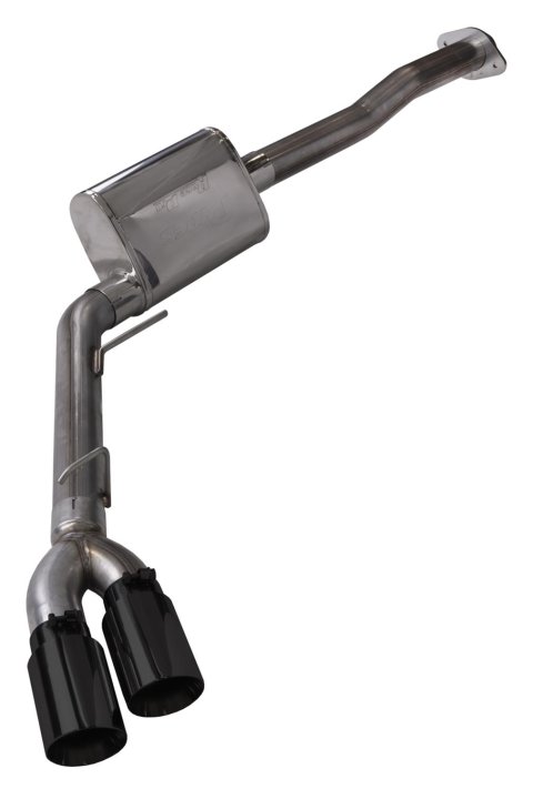 Pypes Converter-Back Exhaust Systems SFT29RB System, Cat-back, Race Series, Single, Stainless Steel, Natural, Black Powdercoated Tip, Ford, 3.5L, 5.0L, Kit