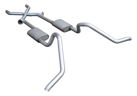 Pypes Street Pro Exhaust Systems SGB11S System, Pro, Header-Back, Stainless Steel, X-Change, Steel, Aluminized Tailpipes, Chevy