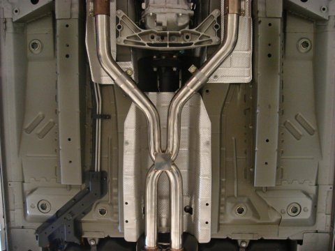 Pypes Converter-Back Exhaust Systems SGF50K System, Cat-back, Dual In/Dual Out, Stainless, Natural, Split Rear Exit, Chevy, 6.2L LS, Kit
