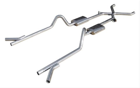 Pypes Turbo Pro Exhaust Systems SGC11T Systems, Pro, Crossmember-Back, X-Change Pipe, Stainless Steel, Natural, Chevy, Kit
