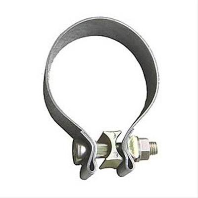 Pypes 2.5 Inch Exhaust Clamp HVC21 Clamp, Stainless Steel, in. Diameter, 1 in. Width, Universal, Each