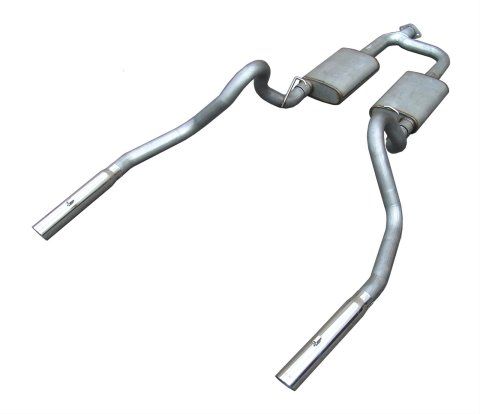 Pypes Street Pro Exhaust Systems SFM54 Exhaust, Pro, Cat-Back, Stainless Steel, Natural, Y-Pipe, Polished Tips, Ford, 3.8, 3.9L, Kit