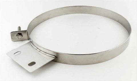 Pypes Diesel Stack Clamps HSC008 Exhaust Clamp, Clamp, 8.00 in. Pipe, Stainless Steel, Polished, Each