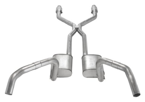 Pypes Turbo Pro Exhaust Systems for 1975-1979 NOVA - SGN945TE Systems, Pro, Crossmember-Back, H-Pipe, Stainless Steel, Natural, Chevy, Kit