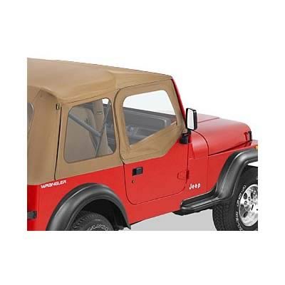 Bestop Soft Upper Doors for 1987-1995 WRANGLER - 5178037 Doors, Upper, Fabric, Spice, Supertop, Driver and Passenger Side, Jeep, Pair