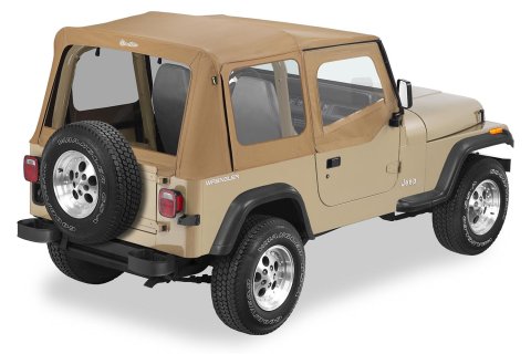 Bestop Sailcloth Replace-A-Tops for 1988-1995 WRANGLER - 7912037 Soft Top, Replace-A-Top, Polymer Cloth, Spice, Jeep, Each