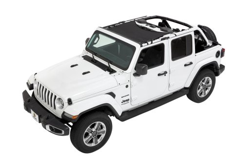 Bestop Sun Bikini Tops for 2020-2025 GLADIATOR, 2018-2026 WRANGLER - 5241011 Soft Top, Bikini, Targa Style, Mesh, Jeep, Wrangler, Each